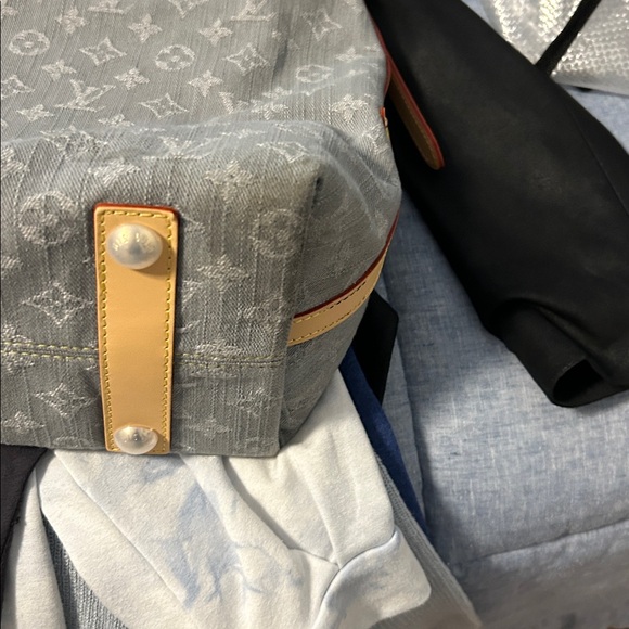 Monogram Bag in Gray and Tan. In great condition. Used 1X. - Picture 6 of 8